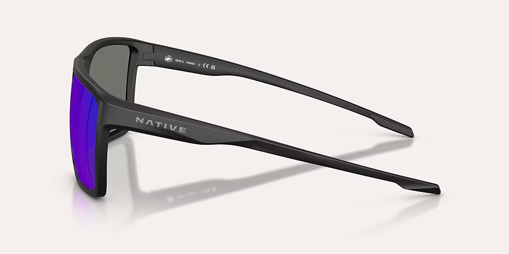 Tavern XL Matte Black w/ Blue Reflex Polarized