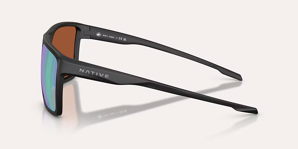 Tavern XL Matte Black w/ Green Reflex Polarized