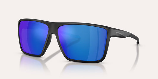 Tavern XL Matte Black w/ Blue Reflex Polarized