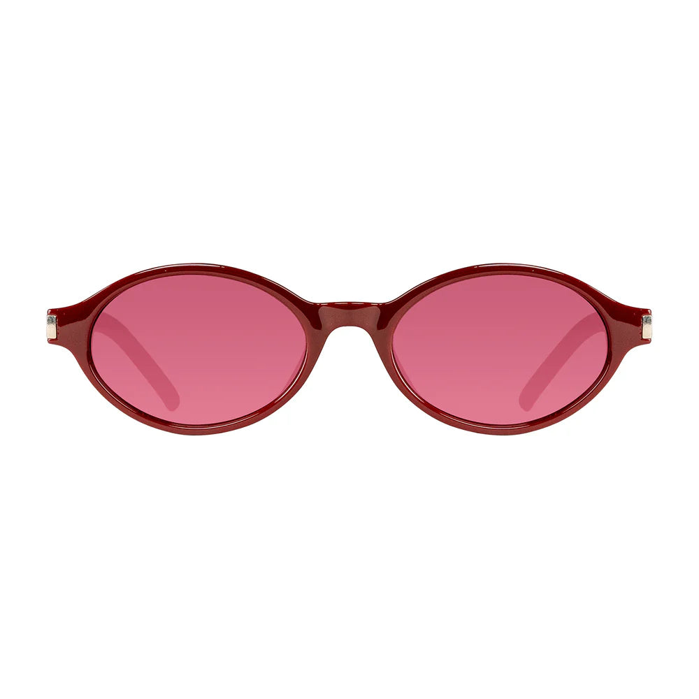 Cassette Optics Tempo Sunglasses - Maroon / Red Lens
