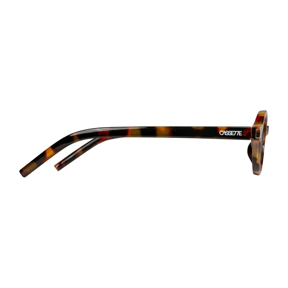 Cassette Optics Tempo Sunglasses - Demi Tortoise / Blue Lens