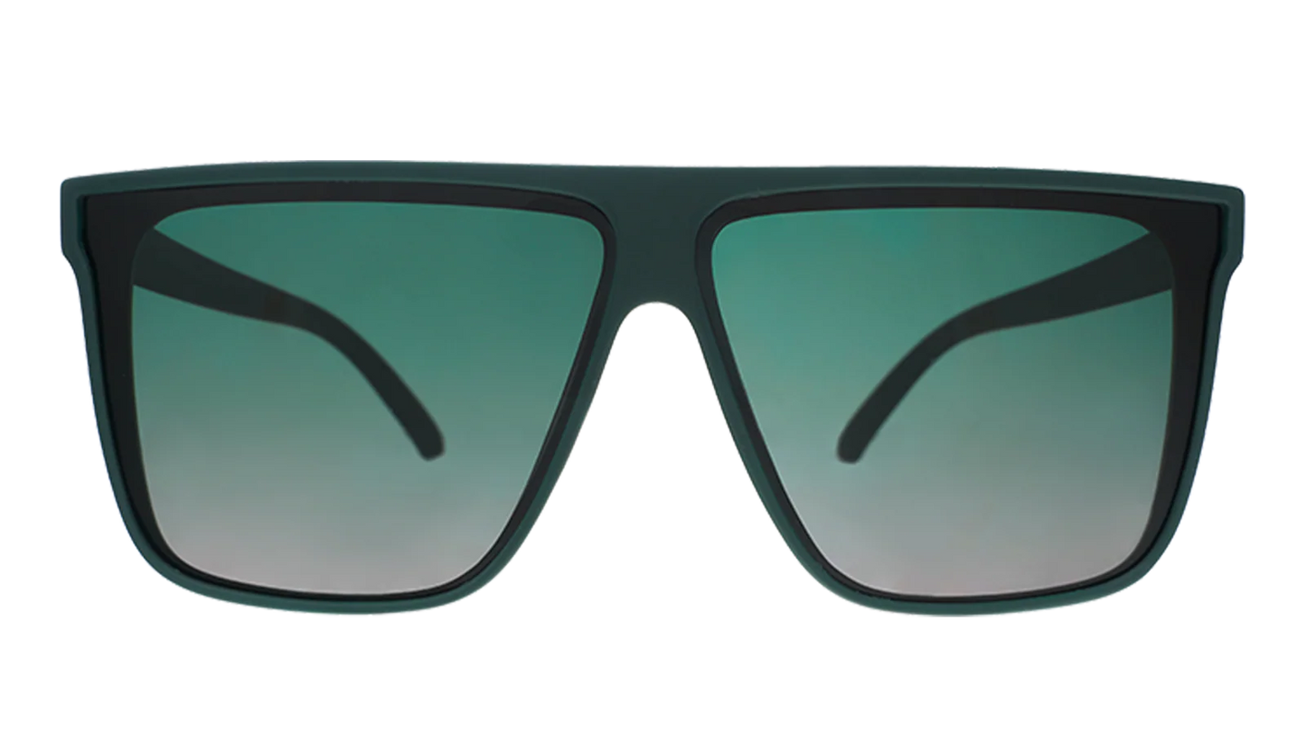 goodr Fly G Tends to Get Noticed Sunglasses - Dark Green