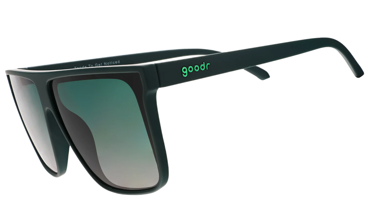 goodr Fly G Tends to Get Noticed Sunglasses - Dark Green