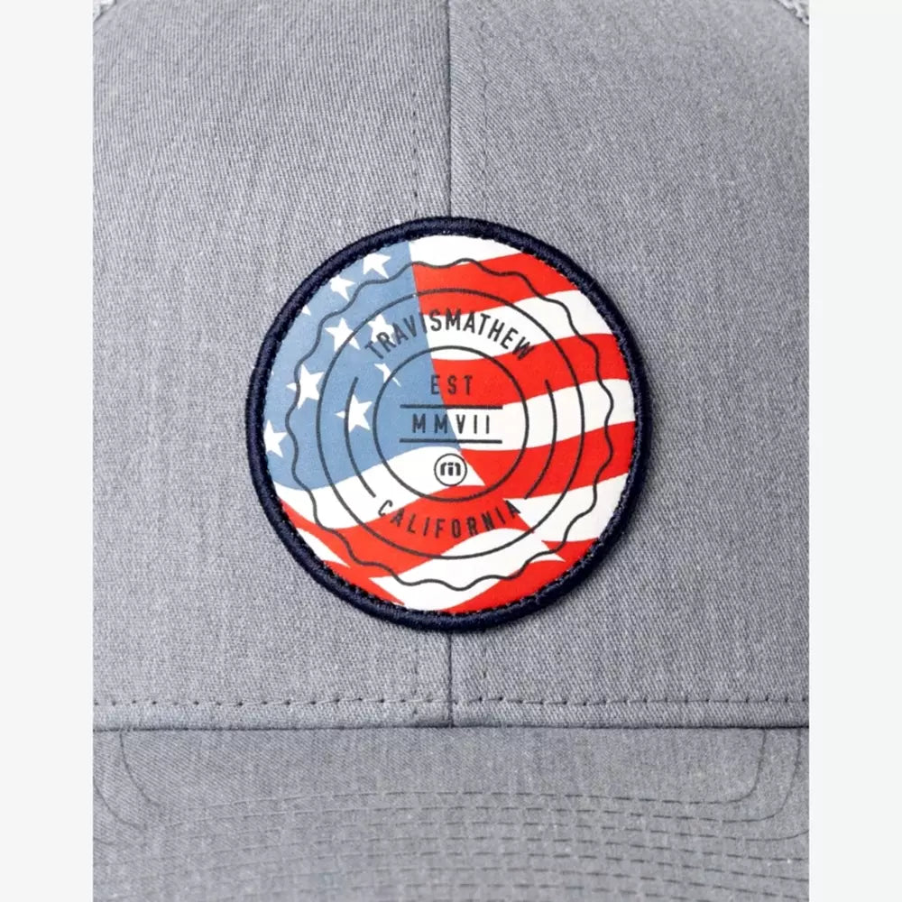 The Patch Flag Snapback Hat - Heather Grey