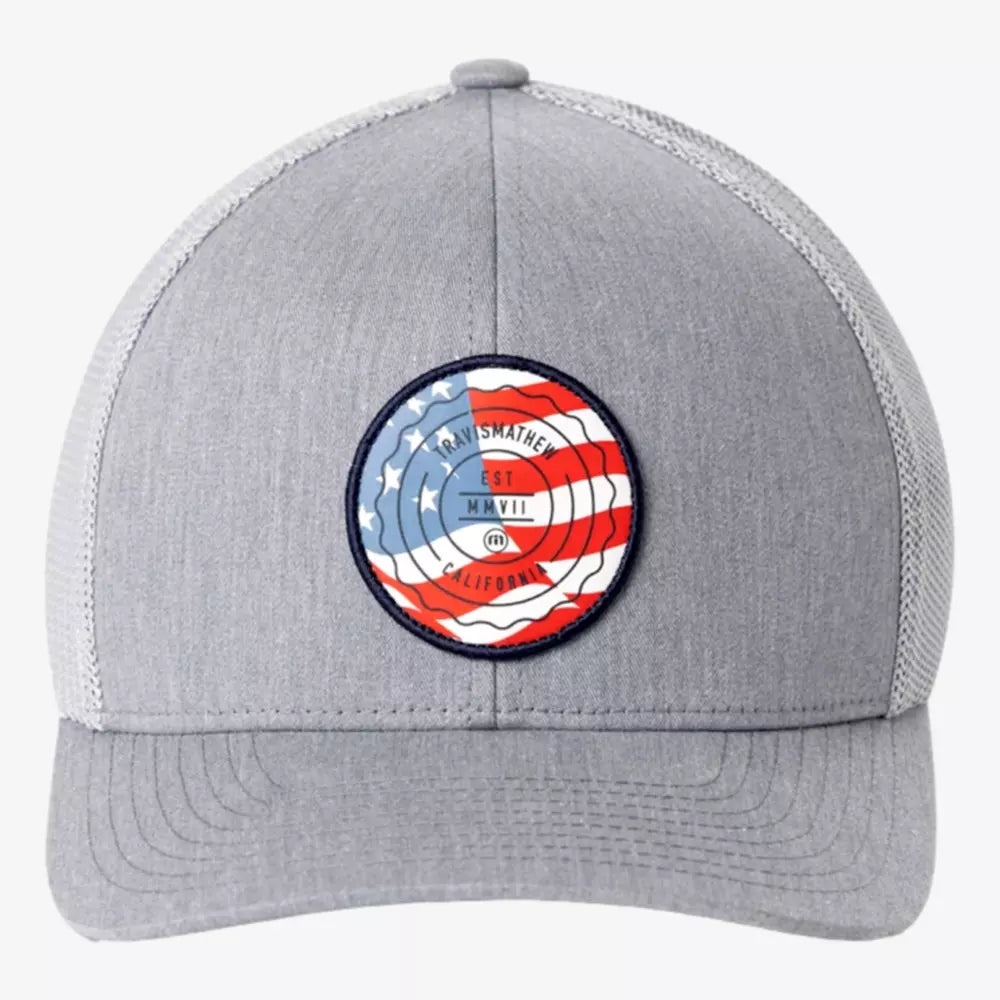 The Patch Flag Snapback Hat - Heather Grey