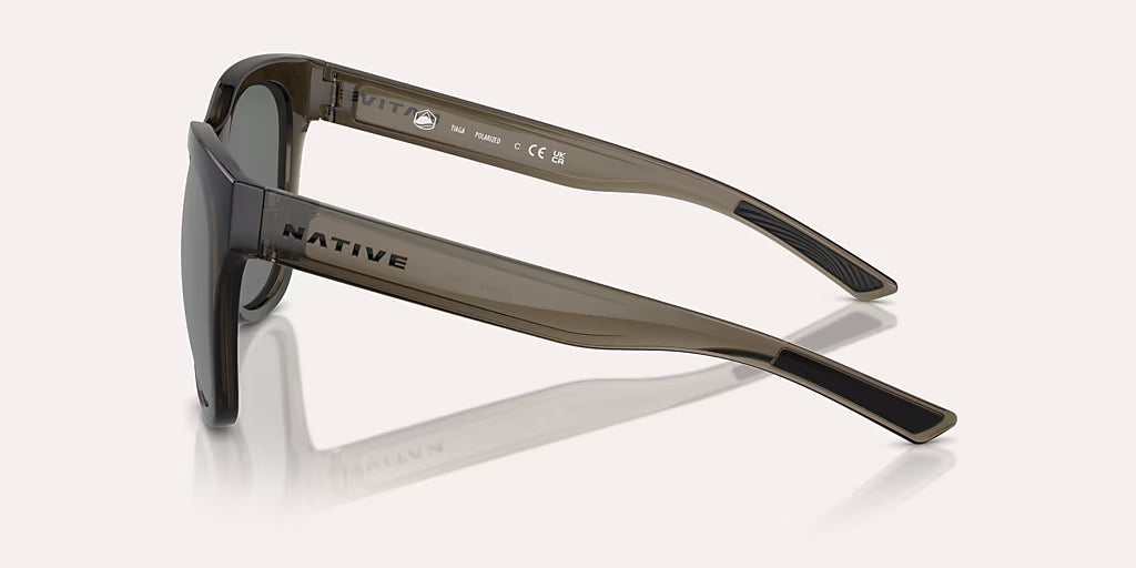 Tiaga Smokey Quartz w/ Silver Reflex Polarized