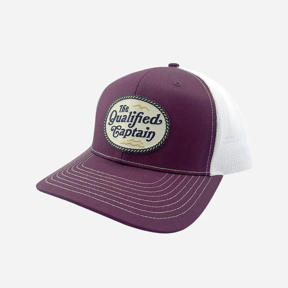 TQC Tide Trucker Hat - Maroon / White