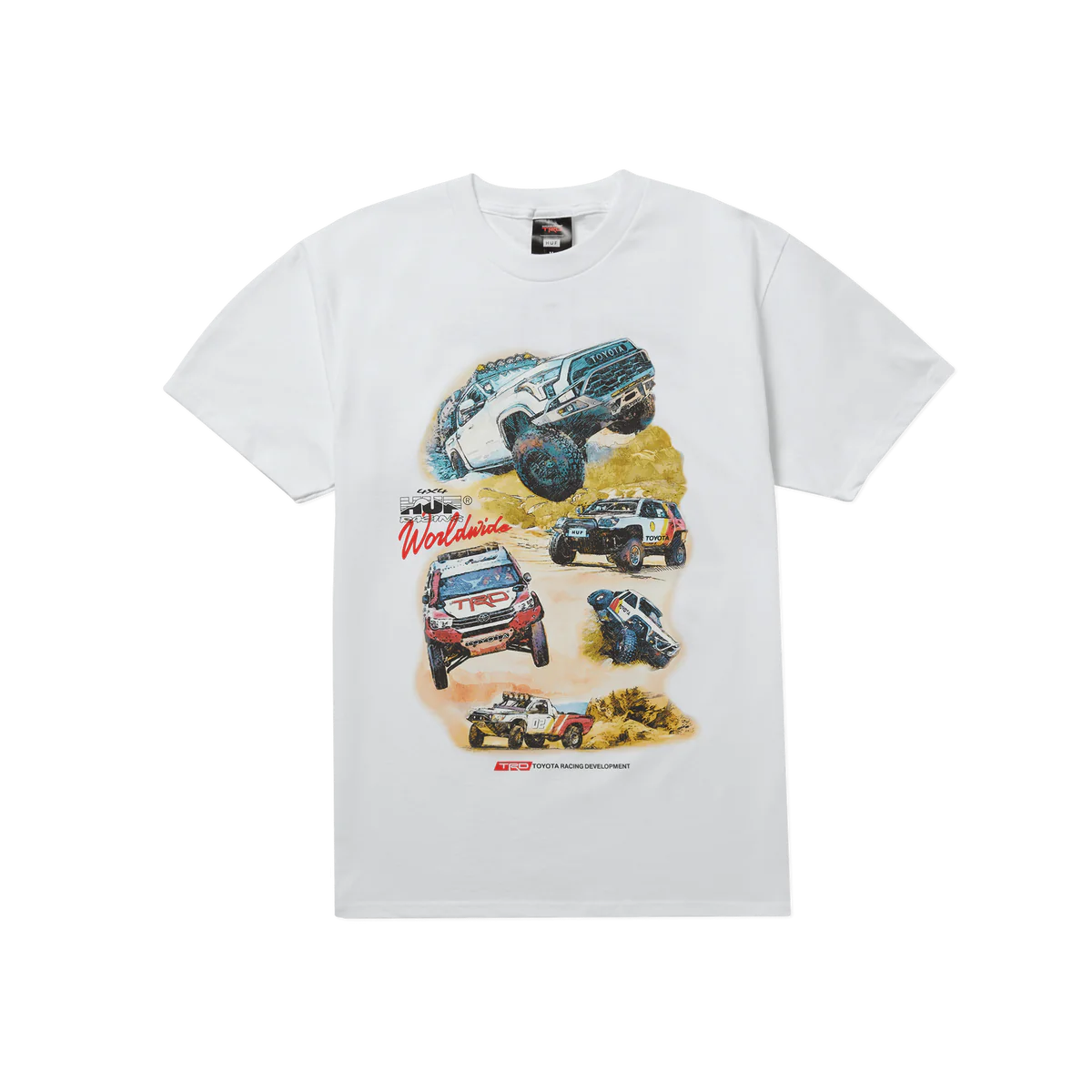 HUF x TRD Toyota Racing Development Valley Trails S/S Tee - White
