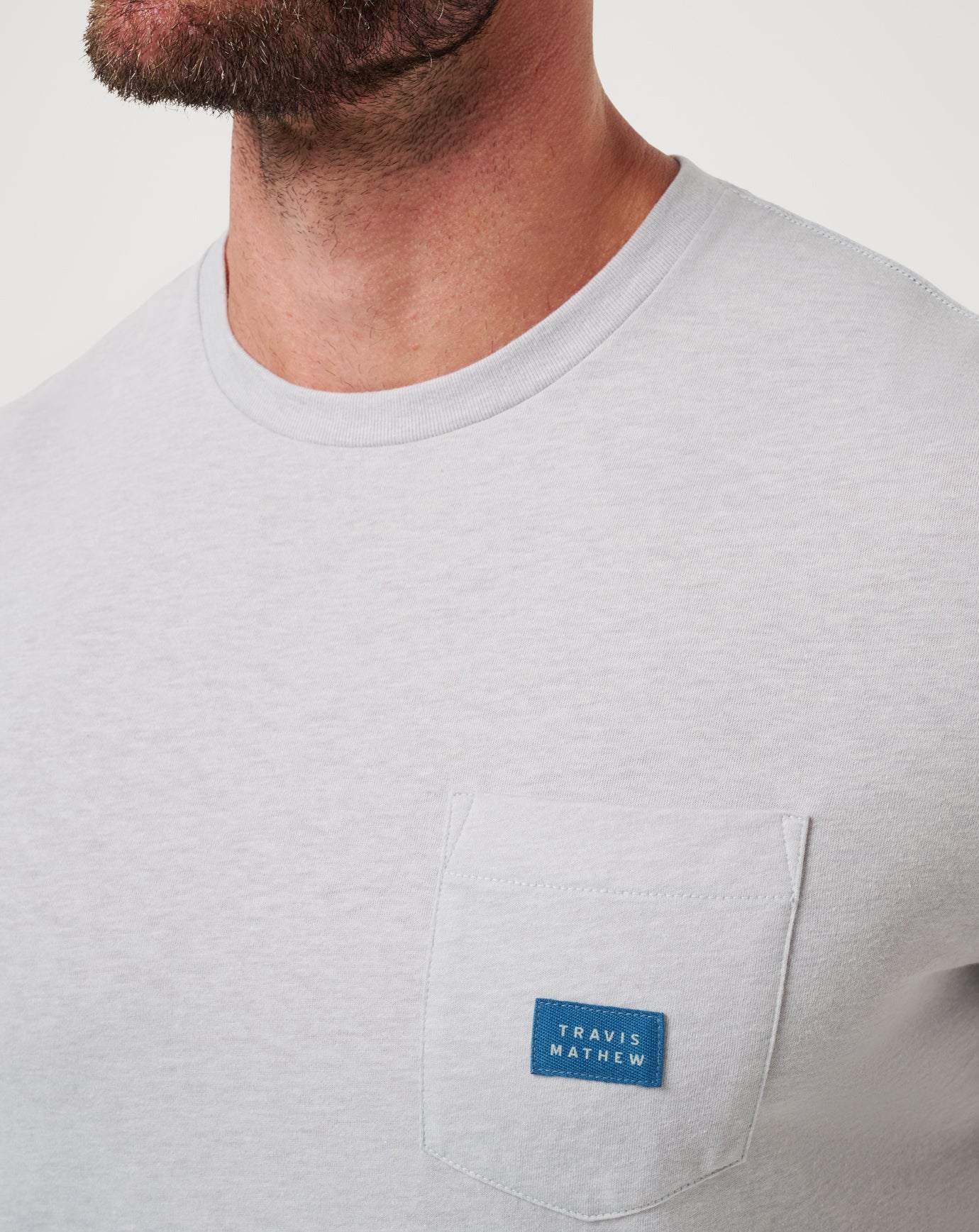 Travel Diary Tee - Heather Light Grey