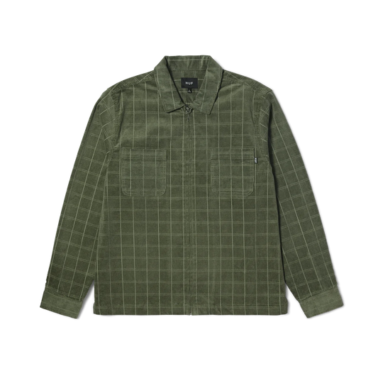 HUF Trenton Zip Shacket - Olive