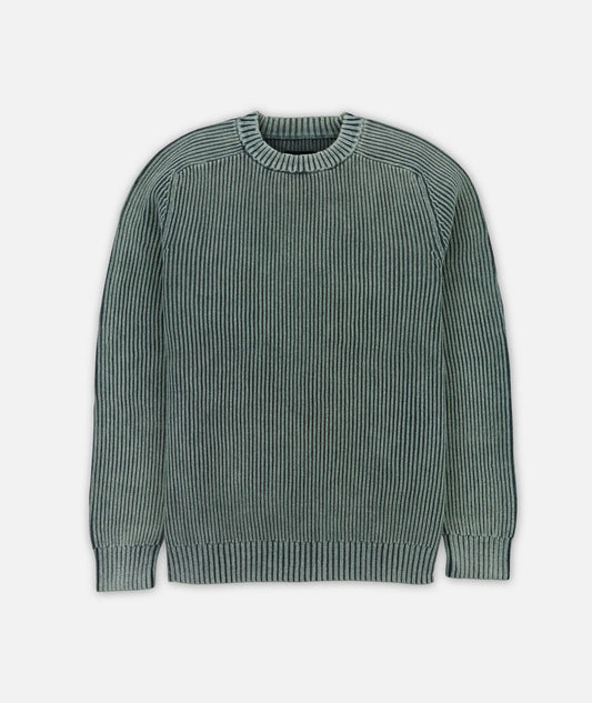Undertow Washed Crewneck Sweater - Navy