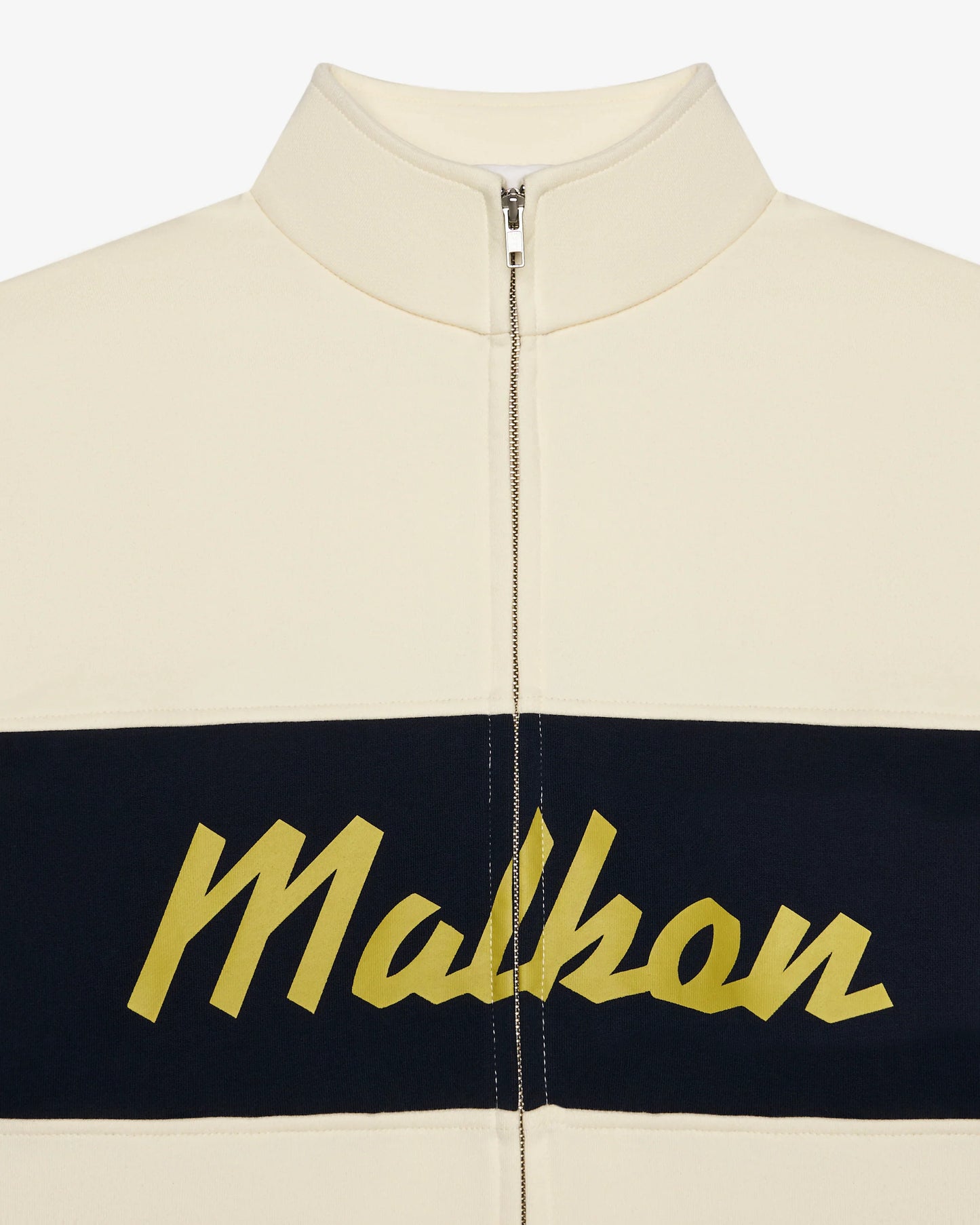 University Double Zip Crew - Cream