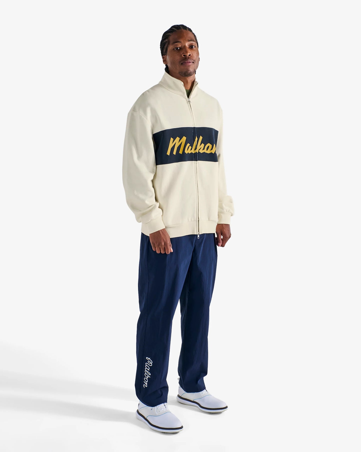 University Double Zip Crew - Cream