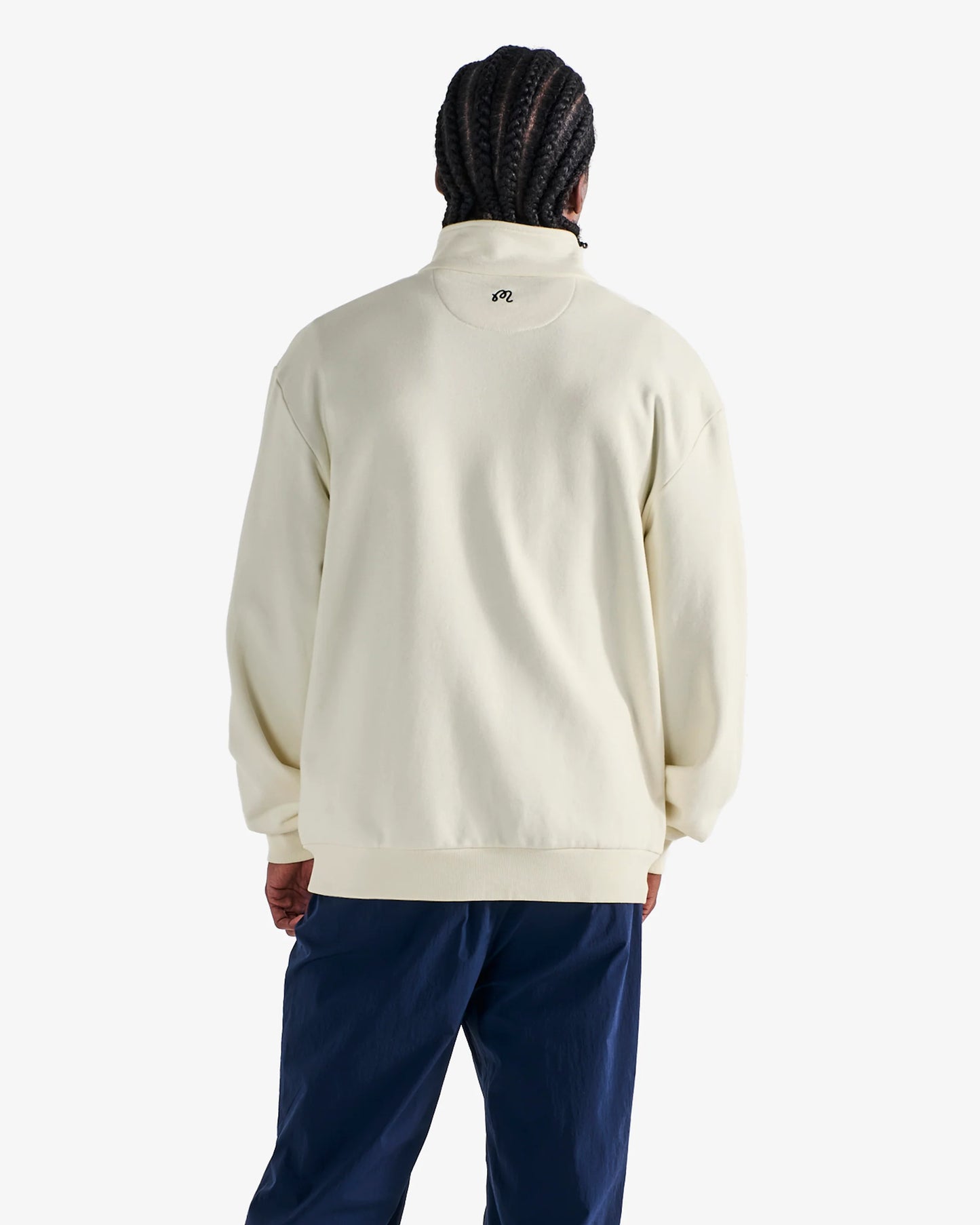 University Double Zip Crew - Cream