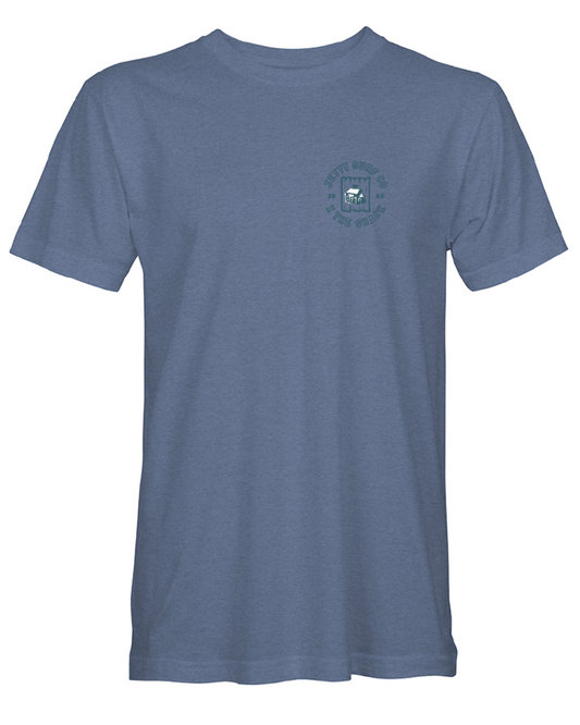 Surf Shack X Jetty Curl to Coping Tee - Heather Slate