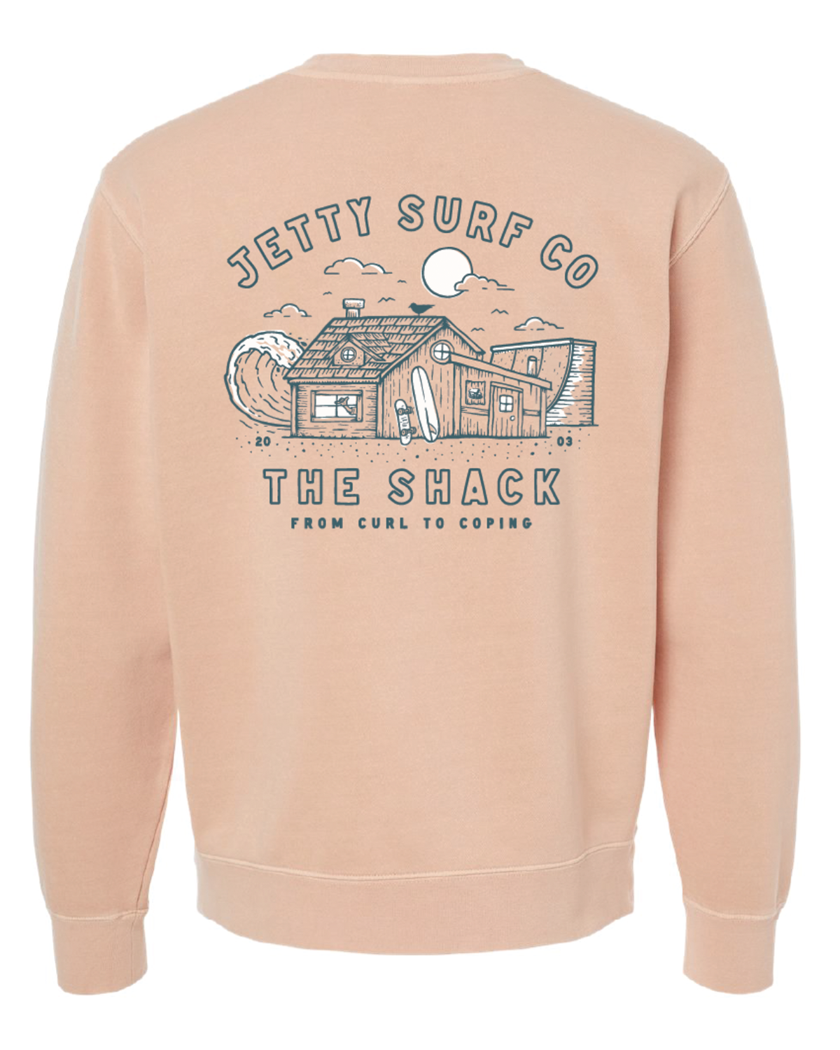 Surf Shack X Jetty Curl to Coping Crew- Dusty Pink