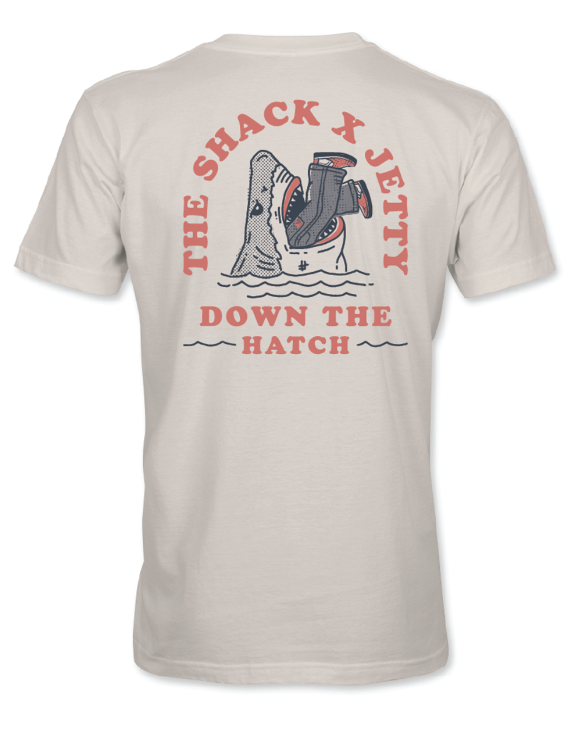Surf Shack x Jetty Down the Hatch Tee - Bone