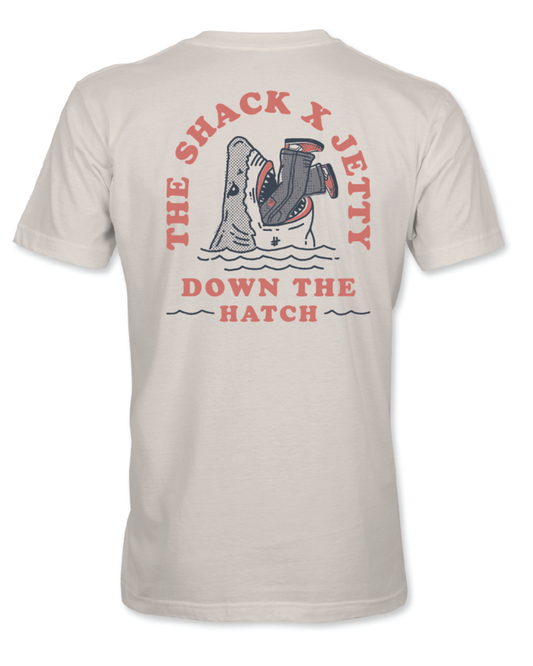 Surf Shack x Jetty Down the Hatch Tee - Bone