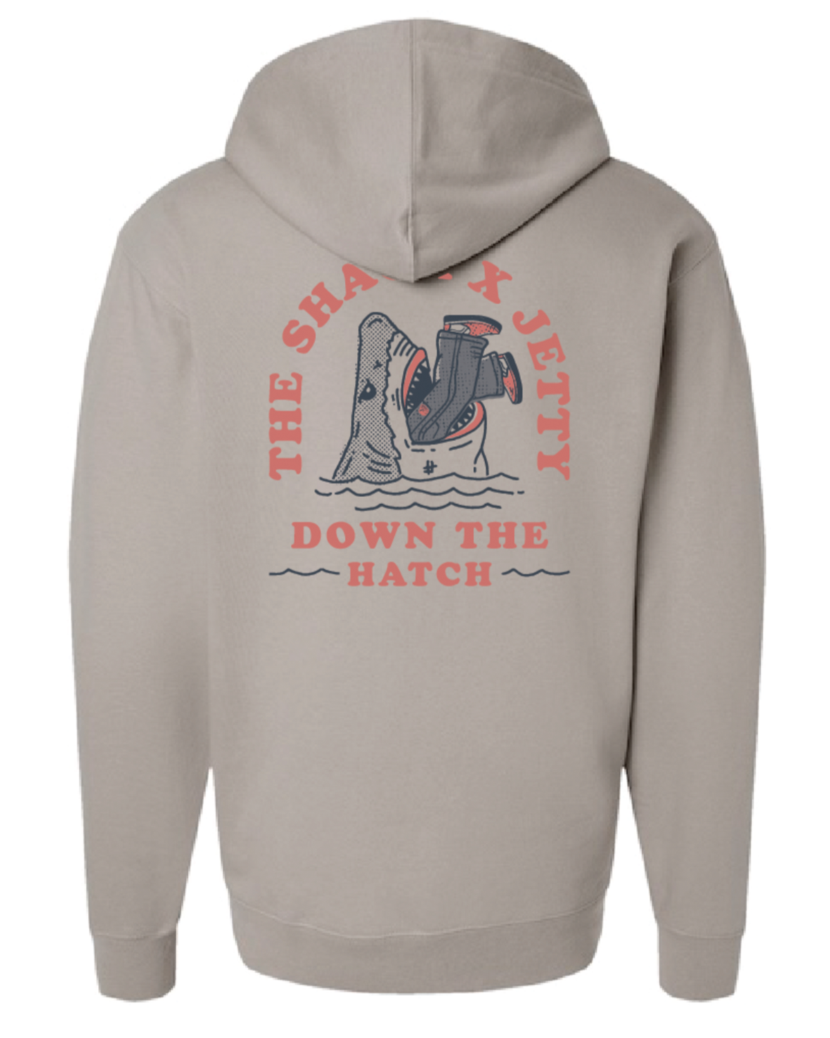 Surf Shack X Jetty Down the Hatch Hoodie - Cement