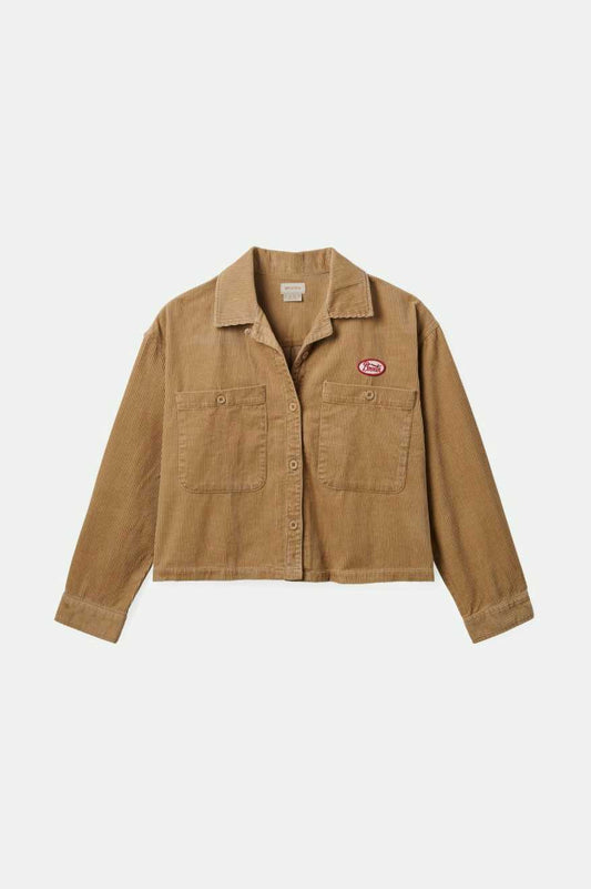 Brixton Utopia Overshirt - Sand Cord