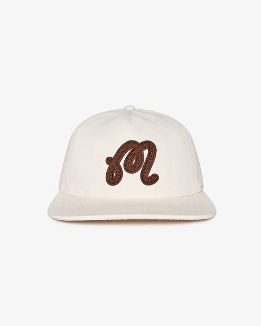Malbon Velasco Snapback Hat - Cream