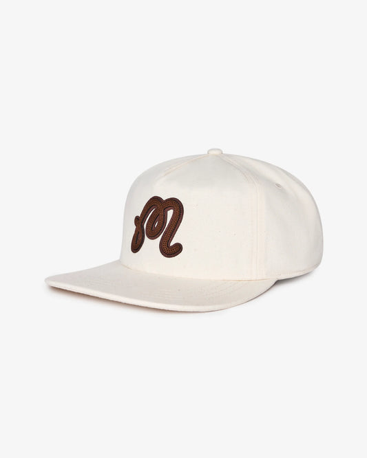 Malbon Velasco Snapback Hat - Cream