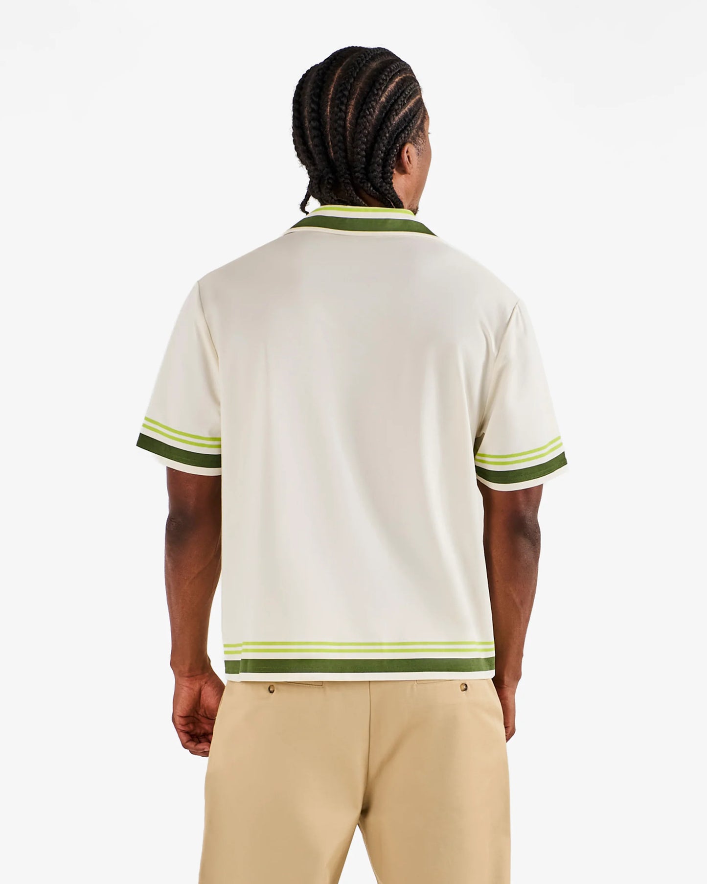 Ventura Camp Shirt SS Short Sleeve Button Down Shirt - Cream