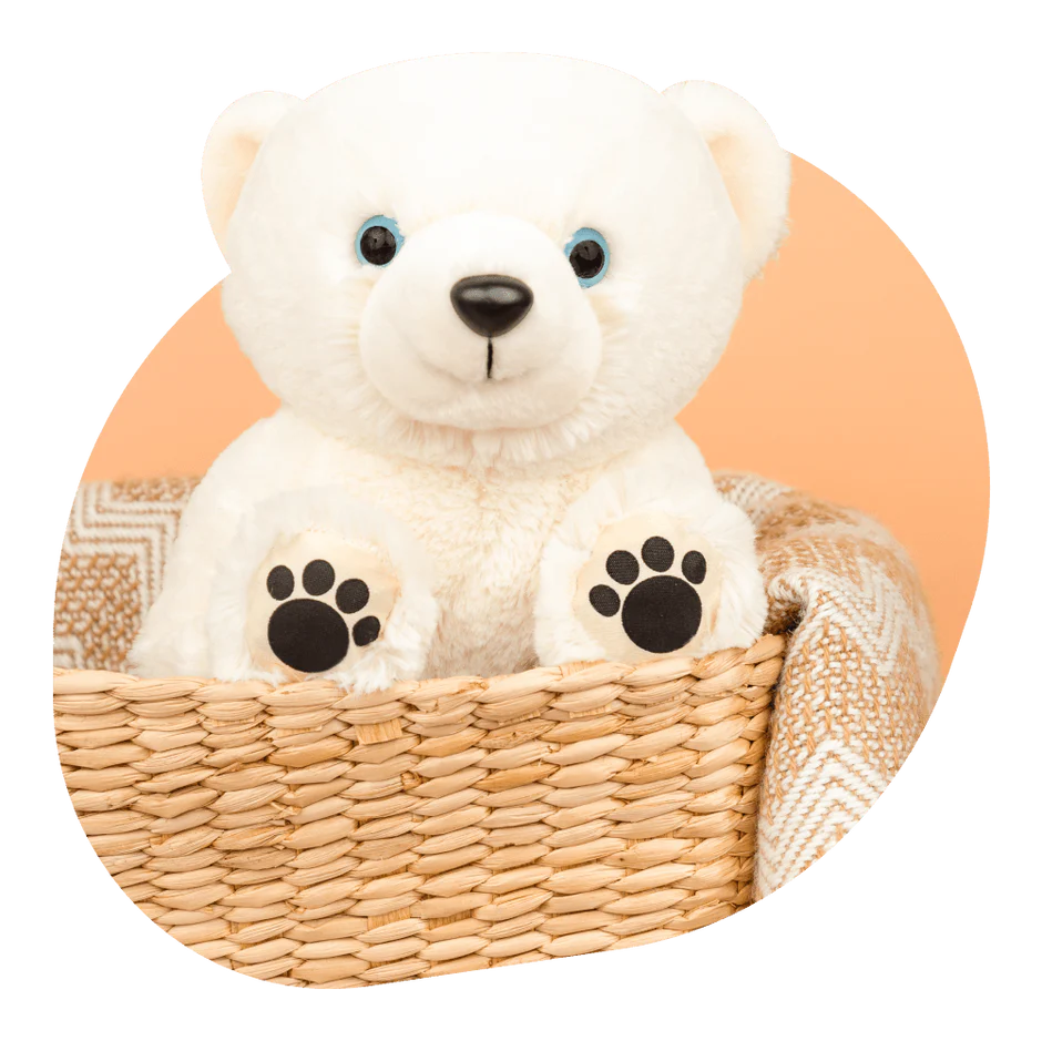 Fahlo Animal Tracking The Venture Plush - Polar Bear