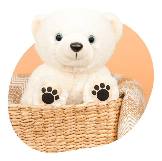 Fahlo Animal Tracking The Venture Plush - Polar Bear