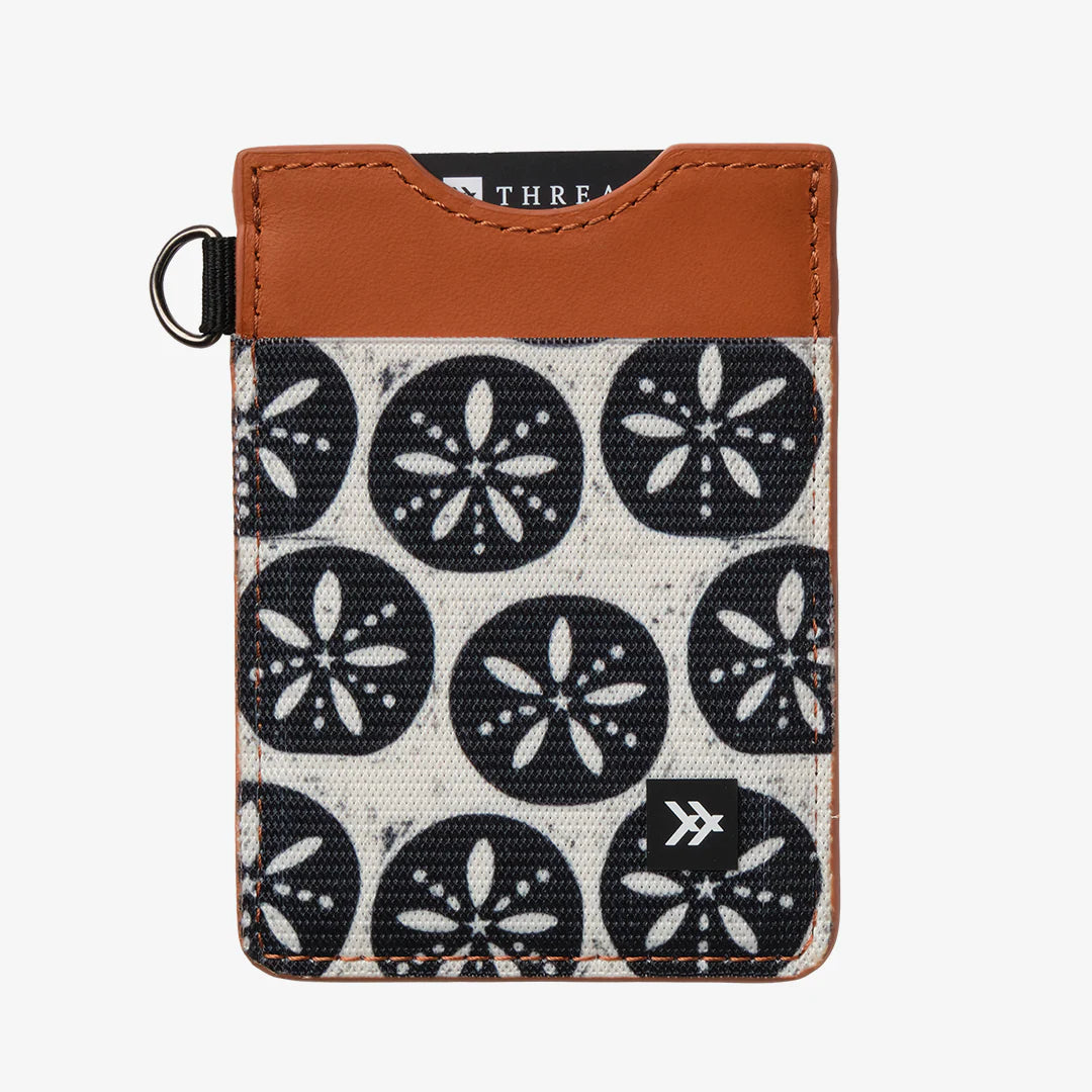 Thread Vertical Wallet - Sand Dollar Black
