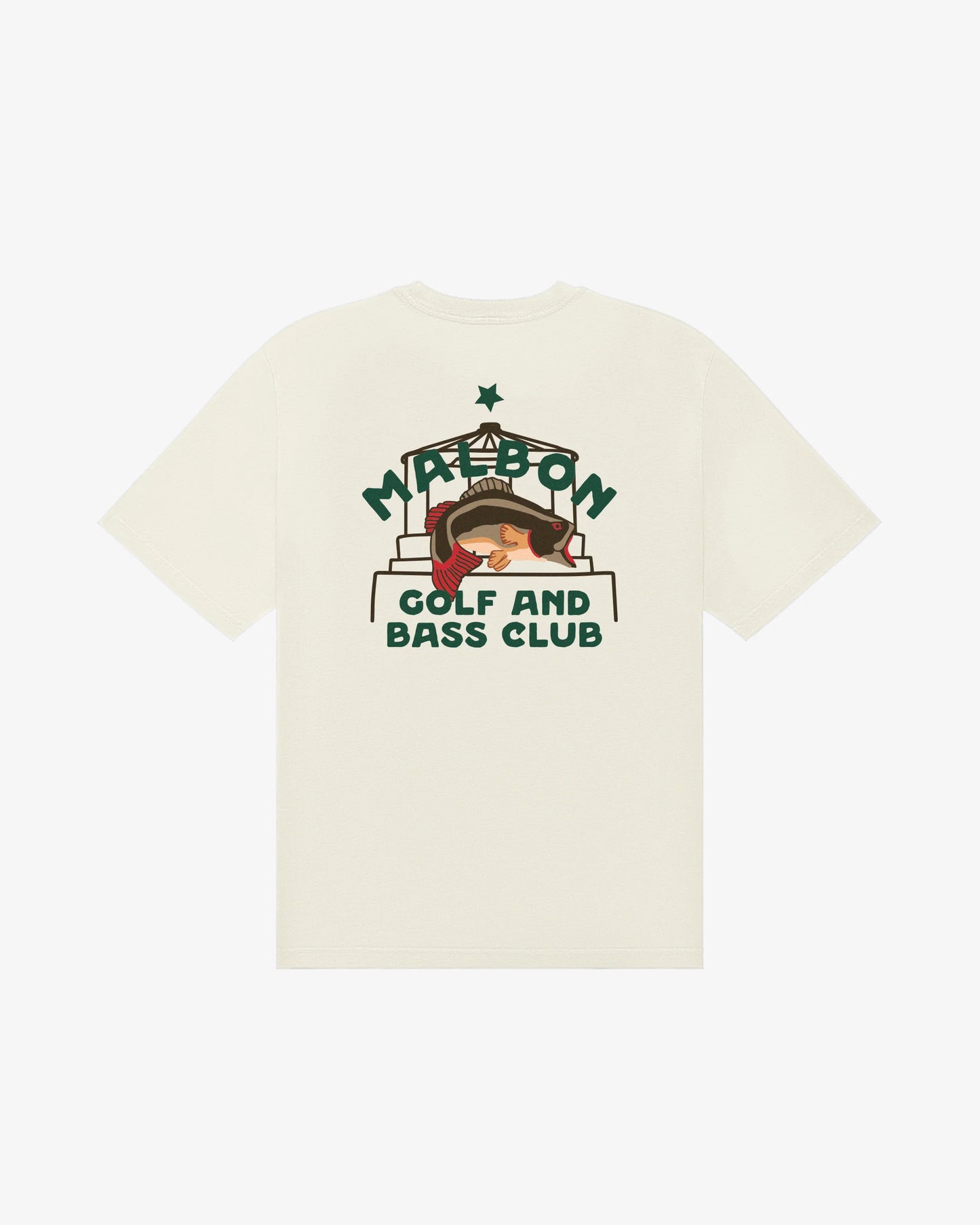Vista Golf and Bass Club SS Short Sleeve Tee - Ivory