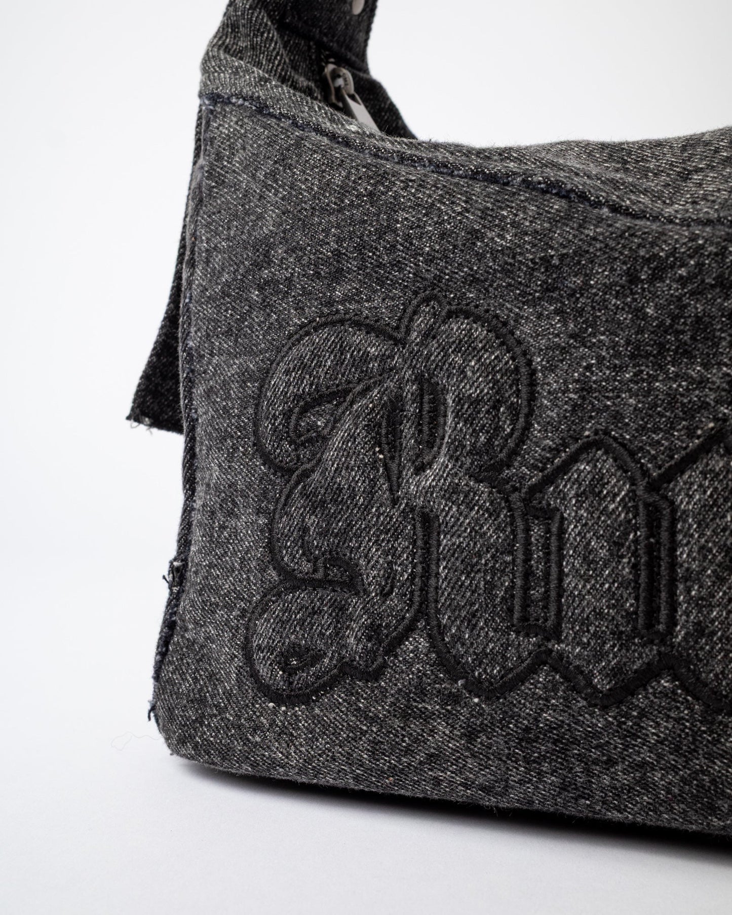 Rusty Roxanne Denim Shoulder Bag - Washed Black