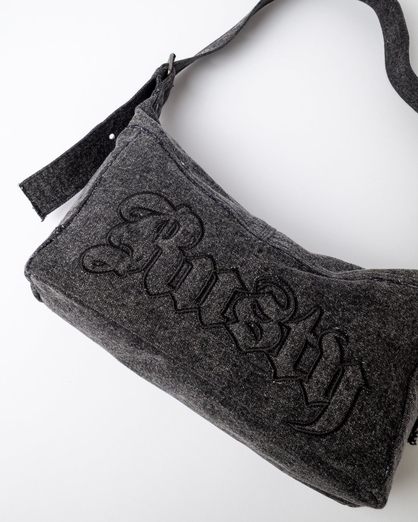 Rusty Roxanne Denim Shoulder Bag - Washed Black