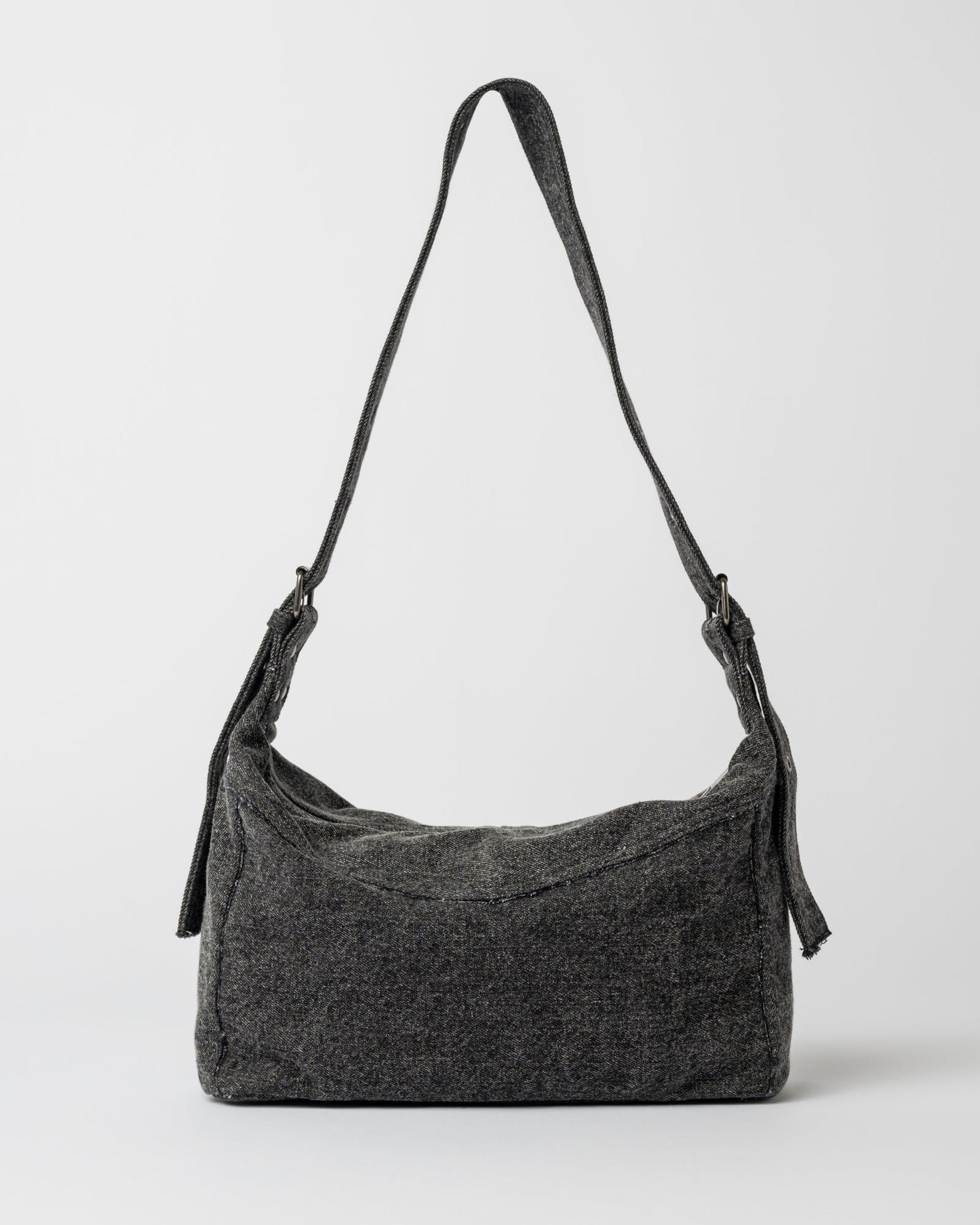 Rusty Roxanne Denim Shoulder Bag - Washed Black