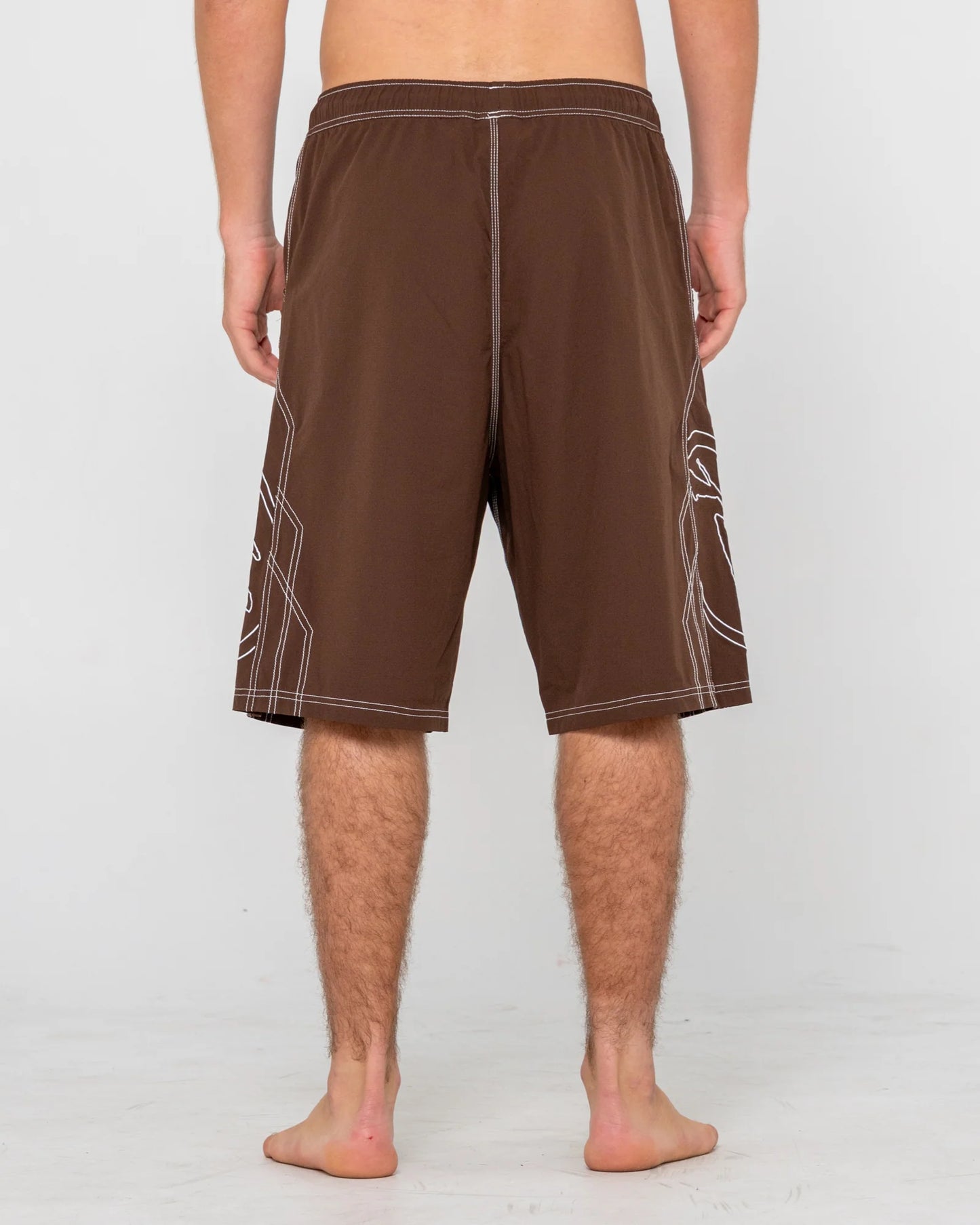 Rusty Tombstones Hybrid Waist Boardshort - Pinecone