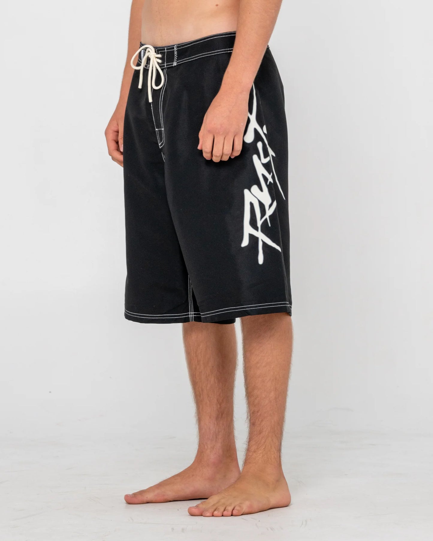 Rusty Hoodus Fixed Waist Boardshort - Black