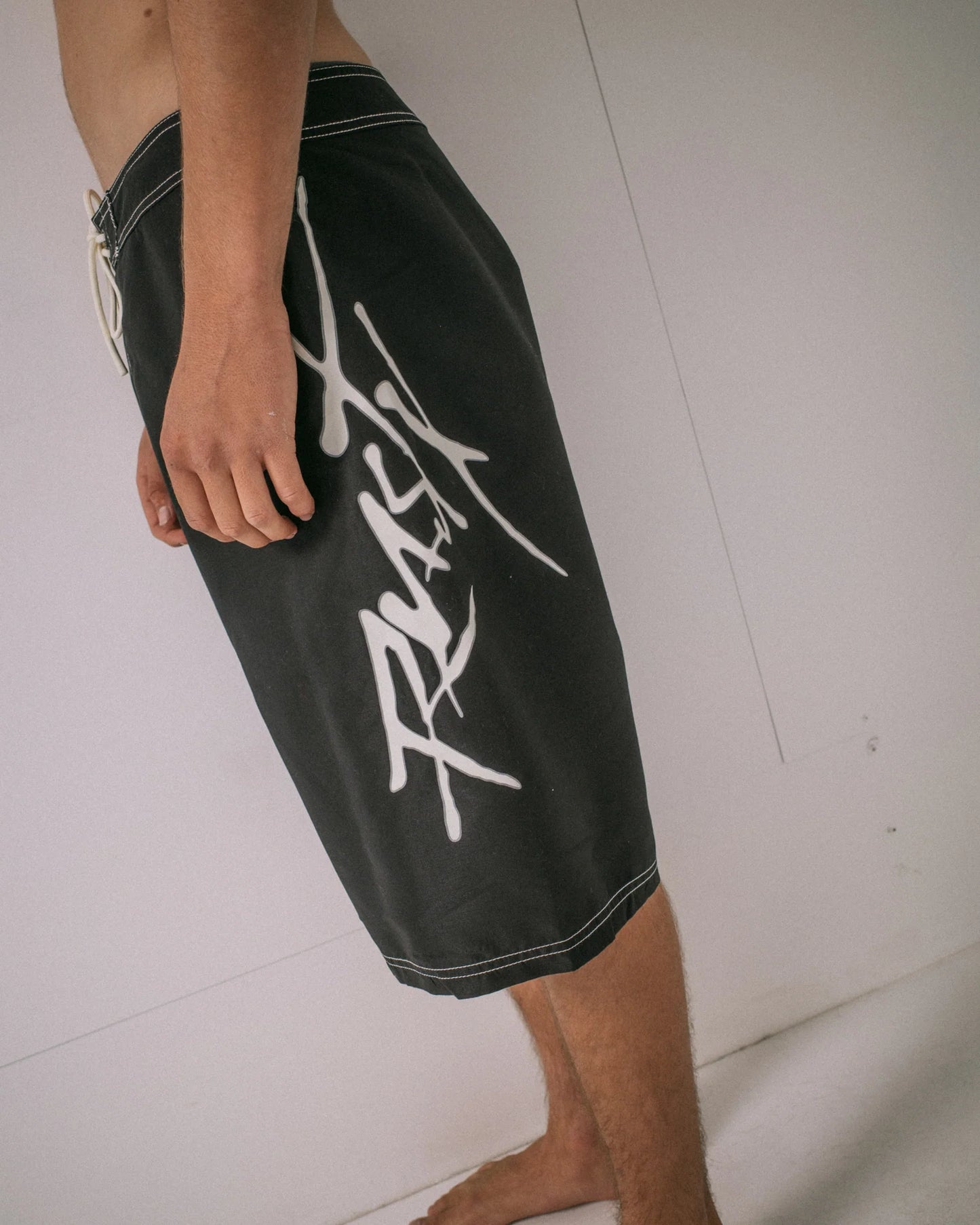 Rusty Hoodus Fixed Waist Boardshort - Black