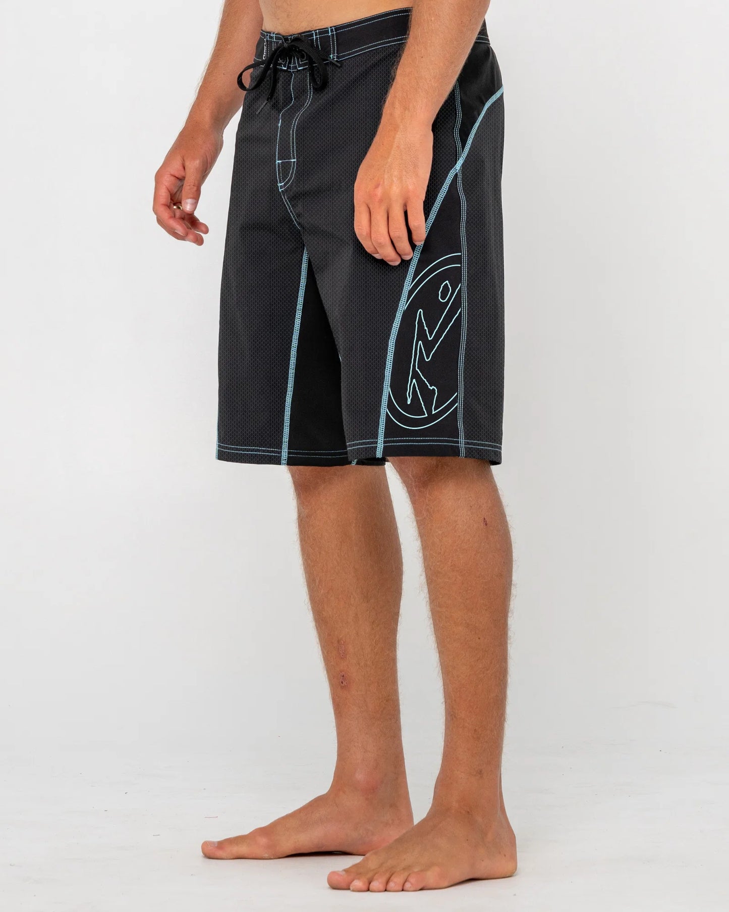 Rusty Hydro-Surge Fixed Waist Boardshort - Black