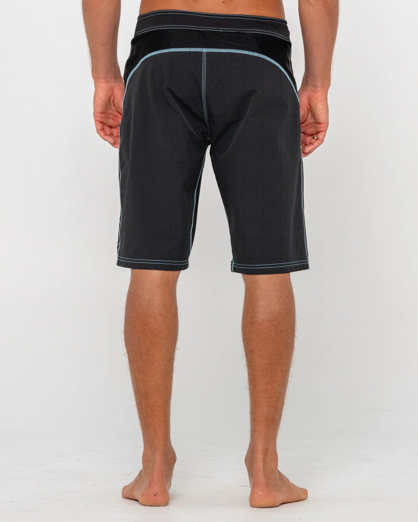Rusty Hydro-Surge Fixed Waist Boardshort - Black