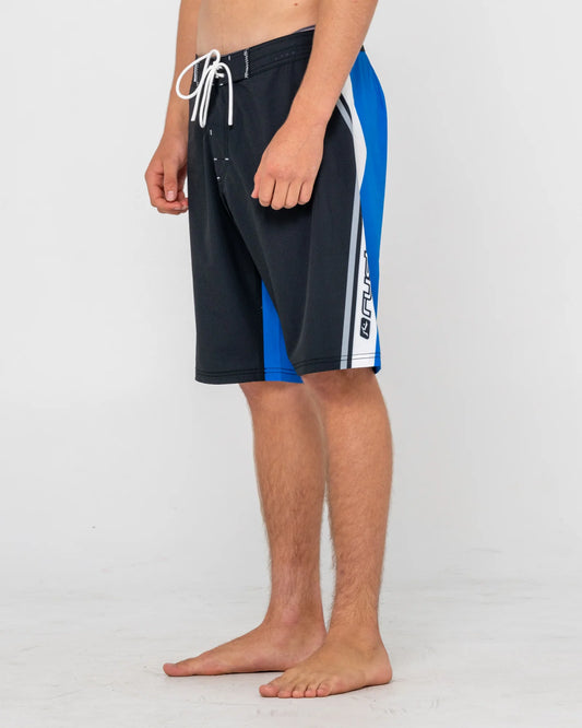 Rusty Shifter Fixed Waist Boardshort - Black