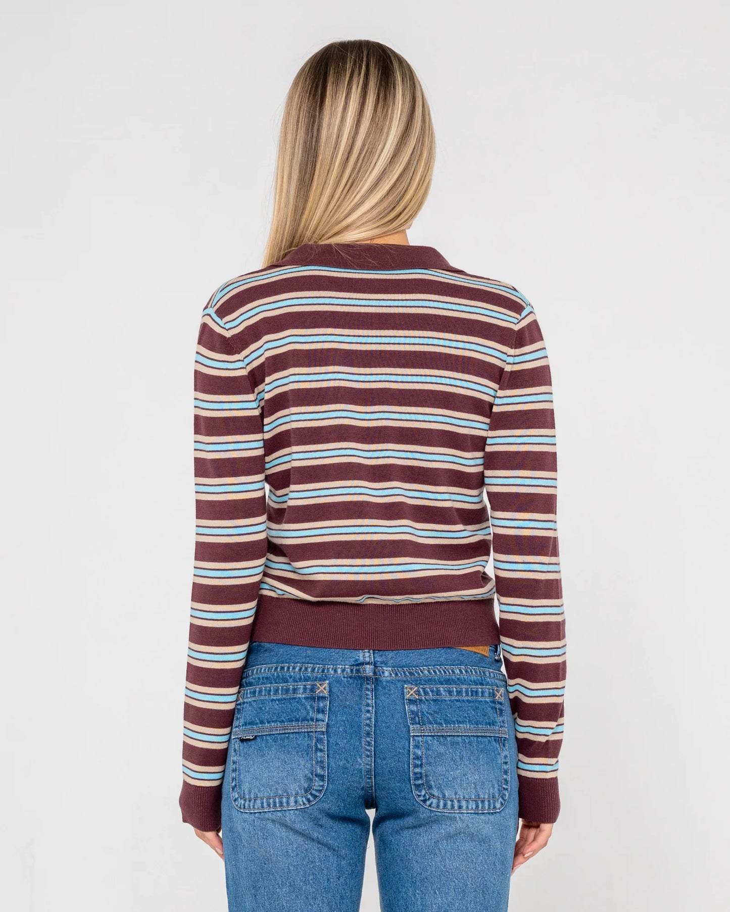 Rusty Extra Credit Button Up Cardigan