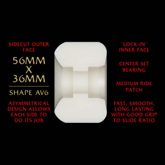 Powell Peralta Dragon Formula AV6 Nano Rats 56mm x 36mm 93A Wheels