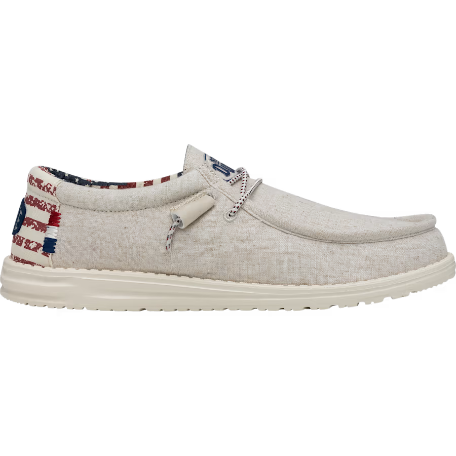 Hey Dude Wally Patriotic - Off White