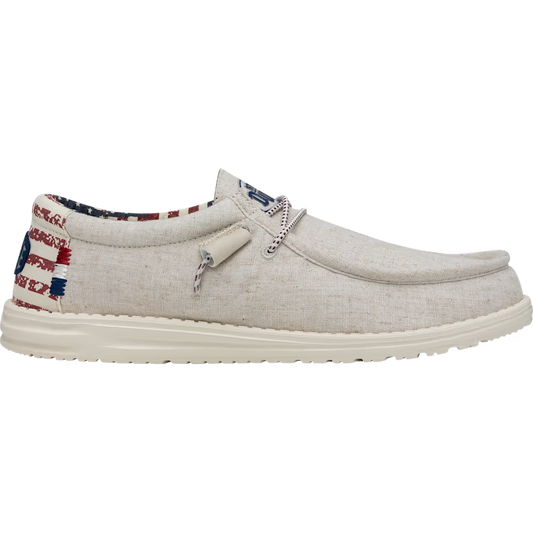 Hey Dude Wally Patriotic - Off White