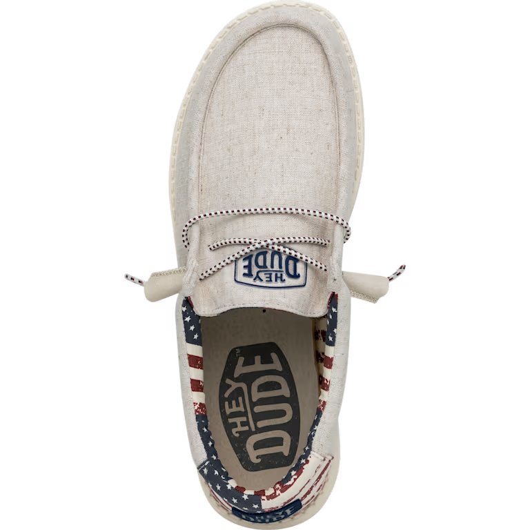 Hey Dude Wally Patriotic - Off White