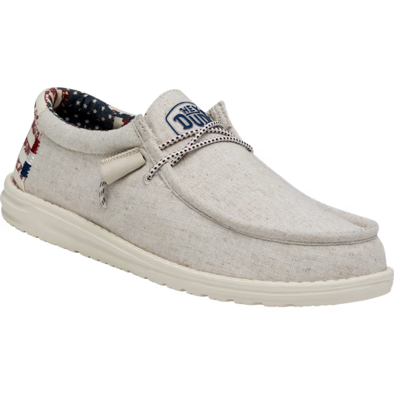 Hey Dude Wally Patriotic - Off White