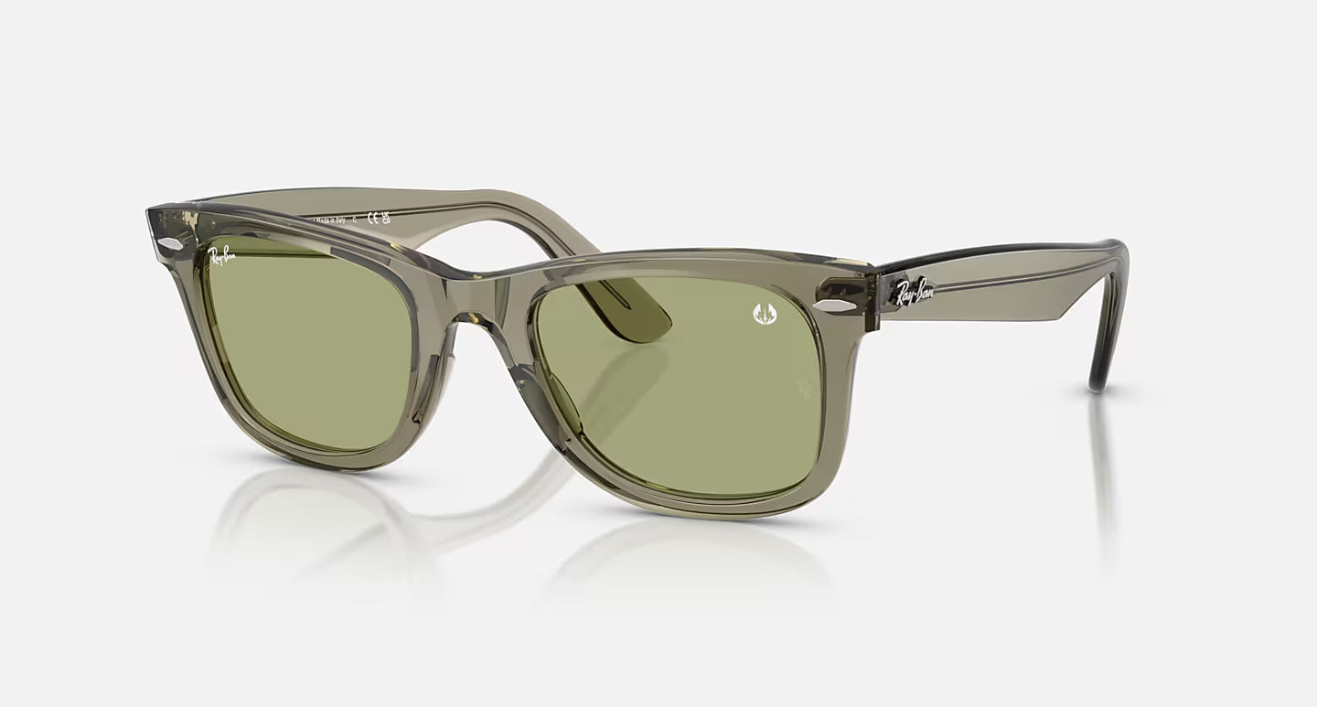 Ray Ban x Star Wars Master Yoda Wayfarer Transparent Green w/ Bottle Green
