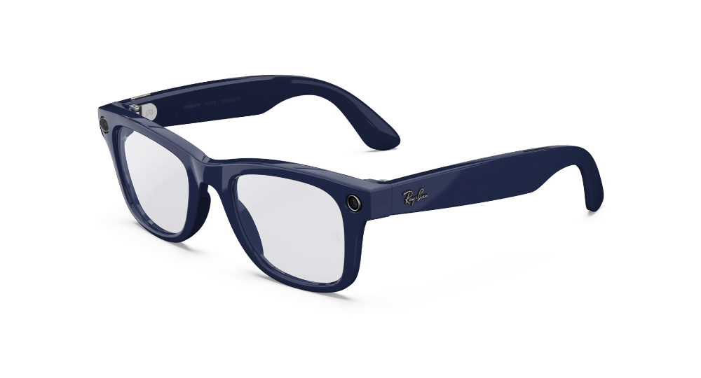 Ray Ban x Meta Gen 2 Wayfarer Shiny Cosmic Blue w/ Clear to Sapphire Transitions Lens Smart Glasses (50mm)