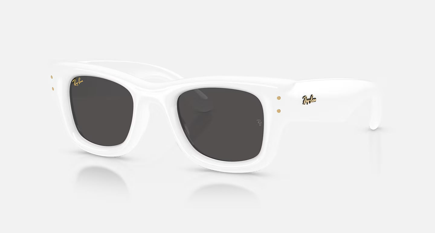 Wayfarer Puffer 47 White W/ Ultra Black Lens