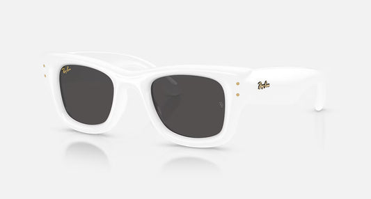 Wayfarer Puffer 50 White W/ Ultra Black Lens